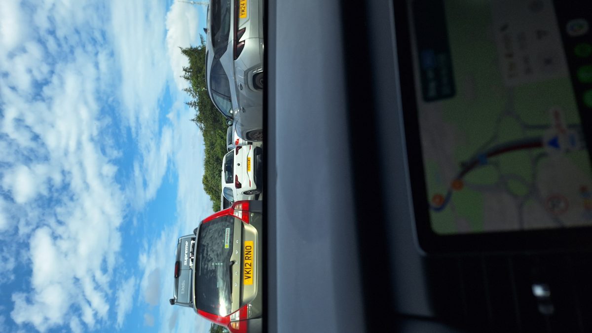 Crash on the M62 at M62, West Ardsley — photo from the scene