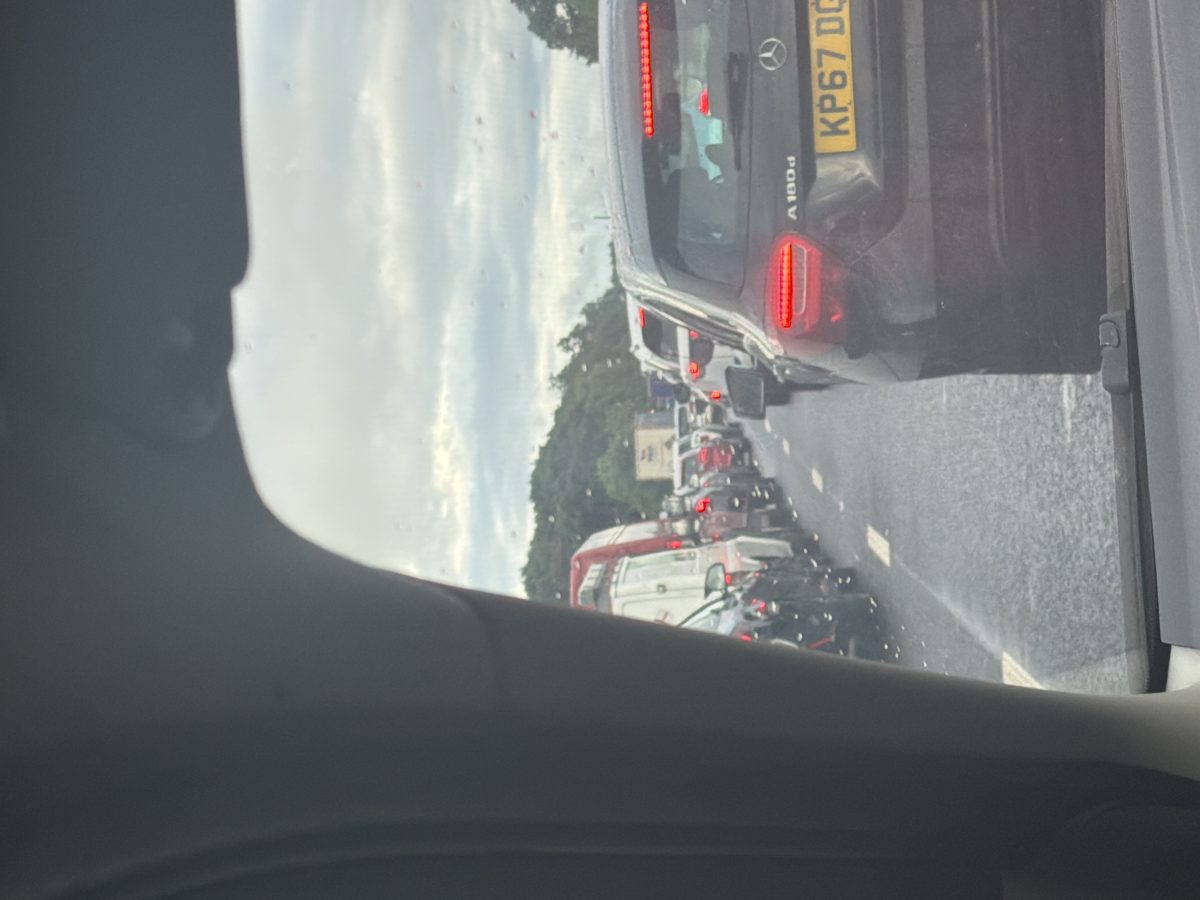 Crash on the M57 at between kirkby and huyton — photo from the scene
