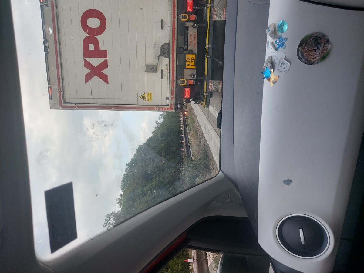 Incident on the M20 at M20, Charing, Kent — photo from the scene